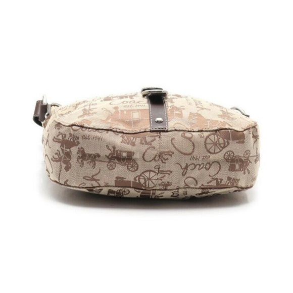 Coach Chelsea Horse & Carriage Brown Shoulder Bag - Picture 4 of 8